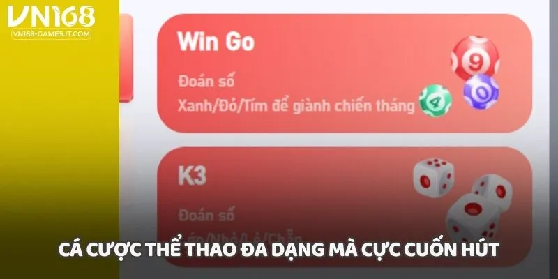 Cá cược thể thao đa dạng mà cực cuốn hút