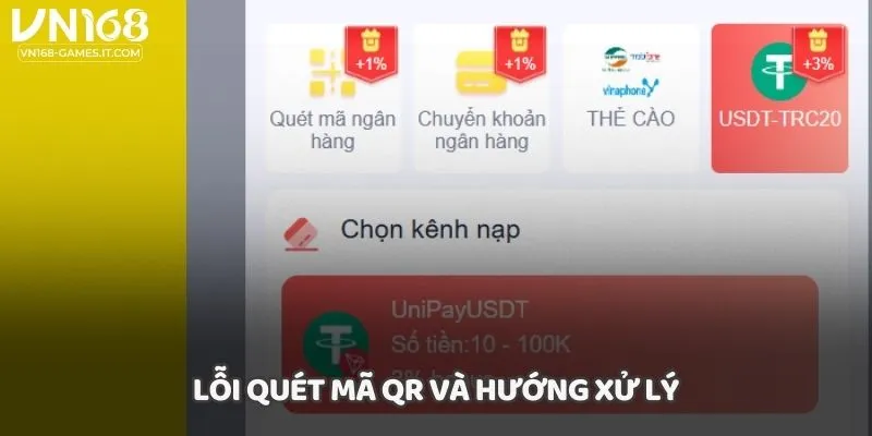Lỗi quét mã QR và hướng xử lý